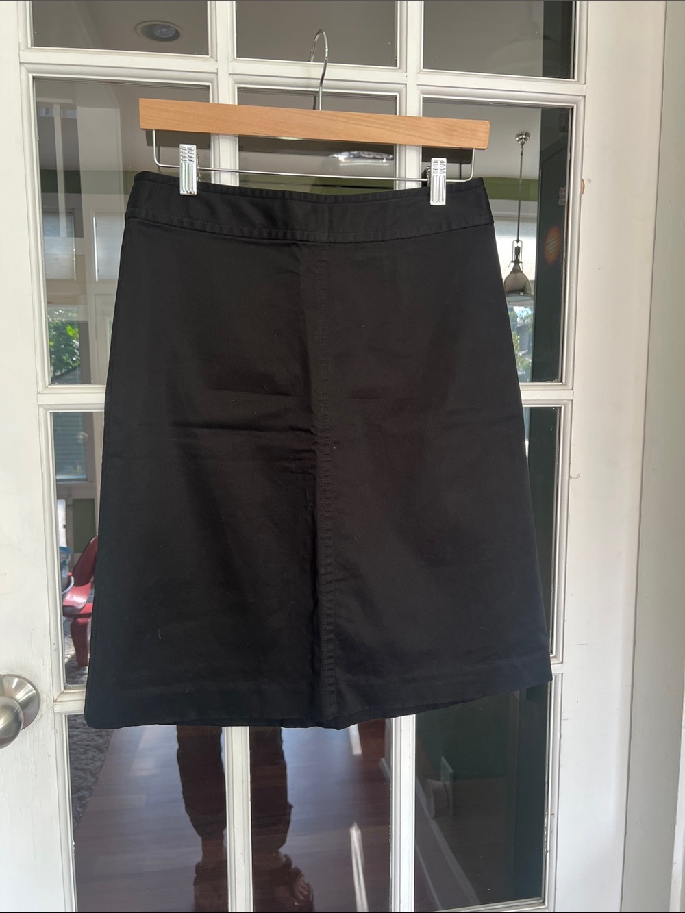 Banana Republic Black A-Line Cotton Skirt